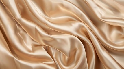 Obraz premium Luxurious Beige Fabric Drape Elegance