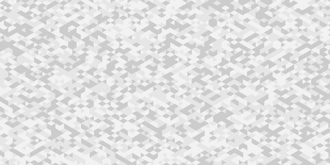 Vector geometric seamless technology gray and white triangle element light background. Abstract digital grid light pattern white Polygon Mosaic triangle Background, business and corporate background.