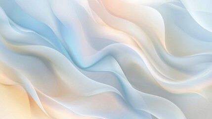 Obraz premium Abstract background with blurred shapes in light blue and beige colors,