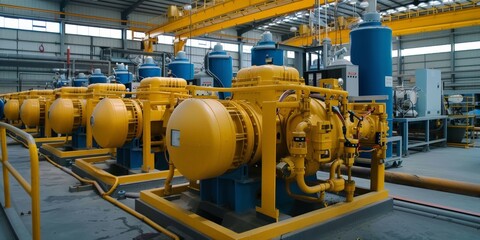 Industrial Generator Room Ready for Operation