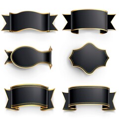 set luxury  ribbon frame bandage for name tag