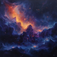 Naklejka premium Riesiger Nebel