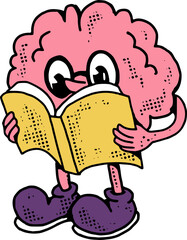 Retro Smart Brain Character Reading Book