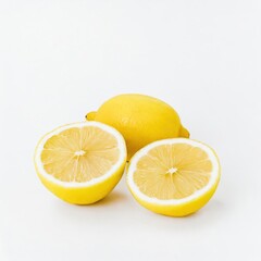 Lemon isolated on white background