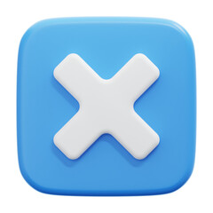 Fototapeta premium DELETE 3D ICON ILLUSTRATION