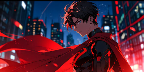 Anime desktop wallpaper, generative AI