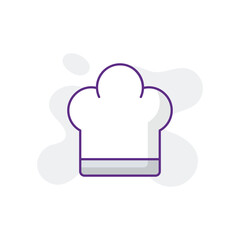 Chef Hat icon design with white background stock illustration