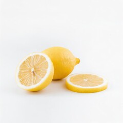 Lemon isolated on white background
