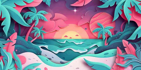 Fototapeta premium wallpaper of animated gifs, intricately detailed, pink and aquamarine, the stars art group, banner, landingpage