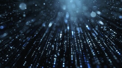 Naklejka premium Binary code background illustration generated by ai