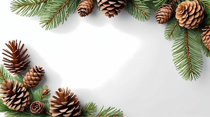 Greenery frame template with place for text for wedding invitation, card, banner, poster, sticker, cover.