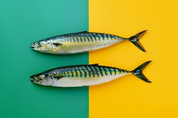 Obraz premium Raspberry and pistachio buttermilk pancakes on plates, with honey or almond butter in a small bowl next to them, top view, light peach background, food photography, flat lay, in the style of light pea