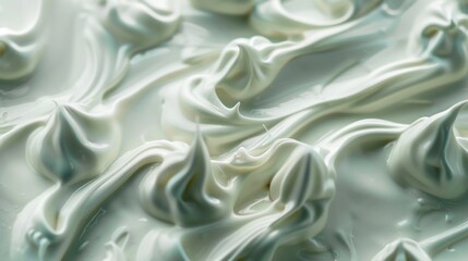 Fototapeta premium Close-up of Whipped Cream Texture
