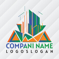 Minimalist Real Estate Logo, house logo, and building logo icon design template