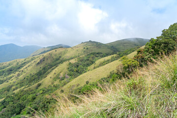 Naklejka premium Brahmagiri Hills in Wayanad, Kerala, India.