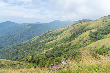 Naklejka premium Brahmagiri Hills in Wayanad, Kerala, India.