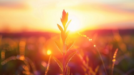 Sunset in spring ideal time to desiccate plant