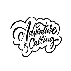 Adventure is Calling Inspirational Quote Print for Travel Enthusiasts. Perfect for wanderlust