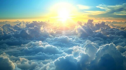 Clouds sky background illustration generated by ai