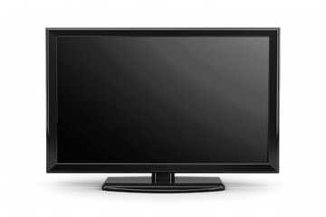Fototapeta premium TV Screen. Front Shot of Plasma Television Display Isolated on White Background