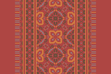Ethnic pattern vector background. seamless pattern traditional, Design for background, wallpaper, Batik, fabric, carpet, clothing, wrapping, and textile. ethnic pattern Vector illustration.