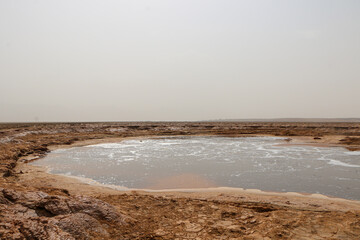 Danakil depression in Ethiopia
