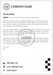 business letterhead design, abstract letterhead template design