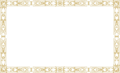 細かい装飾のゴールドフレーム
