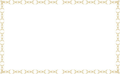 繊細なゴールドフレーム