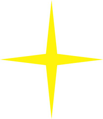 Obraz premium Golden star isolated on white background.