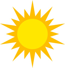 Sun vector illustration.