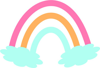 Fototapeta premium Colorful rainbow element background.