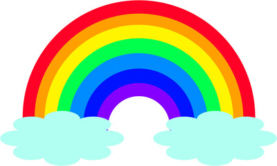 Colorful rainbow element background.