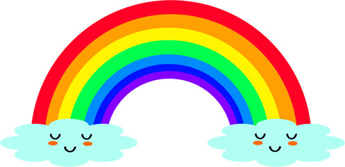 Naklejka premium Colorful rainbow element background.