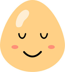 vector illustration of cartoon face