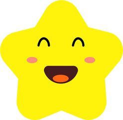 vector illustration of cartoon face