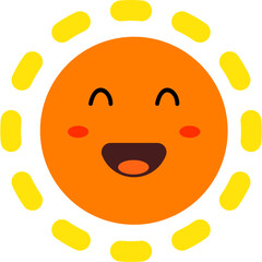 vector illustration of cartoon face