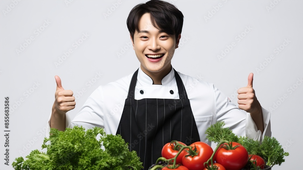 Canvas Prints person with vegetables