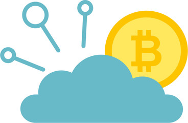 cloud computing concept with cloud