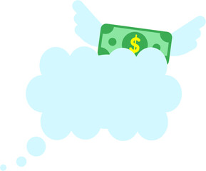 Cloud cartoon symbol illustration.