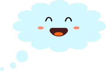 Cloud cartoon symbol illustration.