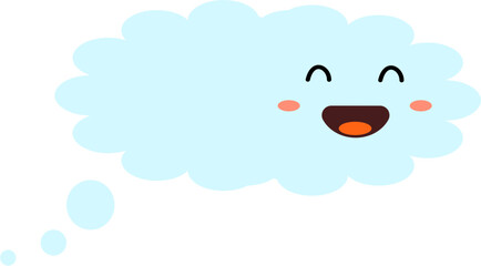 Cloud cartoon symbol illustration.