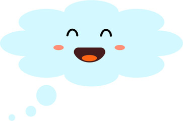 Cloud cartoon symbol illustration.