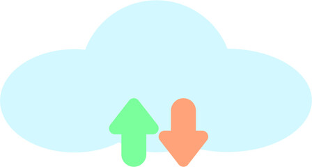 Cloud computing concept.