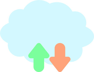 Cloud computing concept.