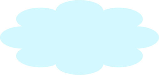 Speech bubble with cloud.