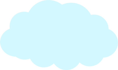 Cloud computing concept on blue background.