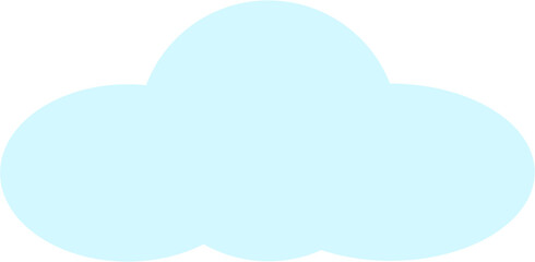 Cloud computing concept on blue background.