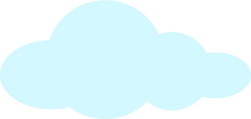 Cloud computing concept on blue background.