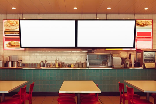 Digital menu screen png mockup, transparent design